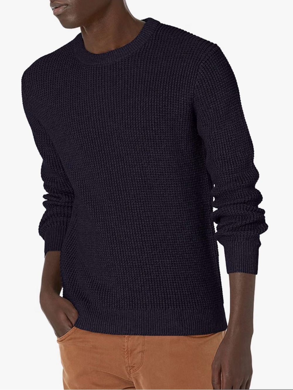 J.Crew Mercantile Cotton Waffle Navy Sweater , size M